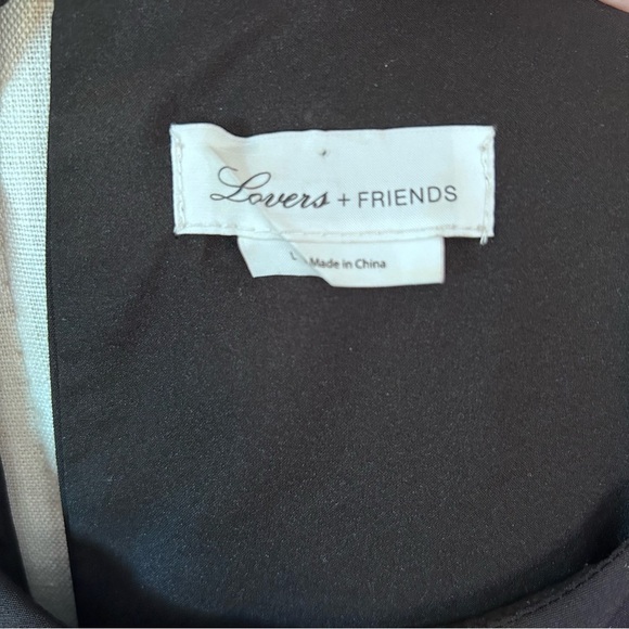 Black and Red Sleeveless Dress Lovers + Friends L large side panel - Picture 7 of 8